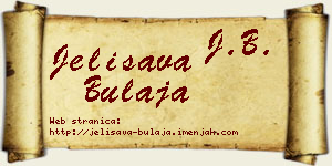 Jelisava Bulaja vizit kartica